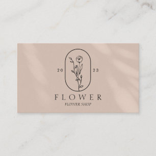 Rosa Leicht Pastell M Mädchenhaft Blume Florist Bl Visitenkarte