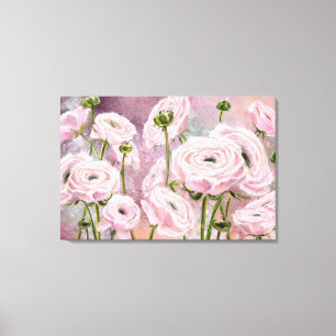 Rosa Leinwand drucken - Malerei