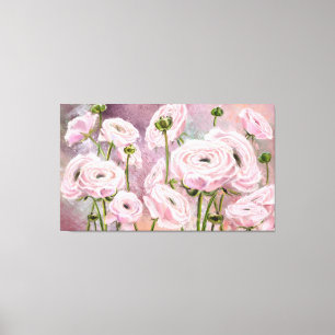 Rosa Leinwand drucken - Malerei