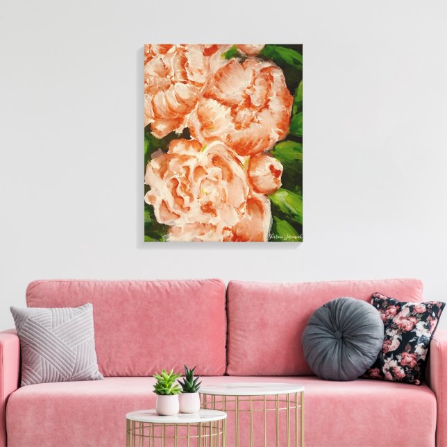 Rosa Leinwanddruck (Insitu (Wohnzimmer))