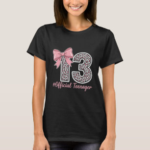 Rosa Leopard „13“ – Offizielles Teenager T-Shirt