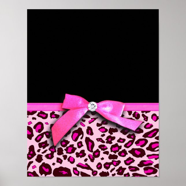 Rosa-leopard-Buggrafik Poster (Vorne)