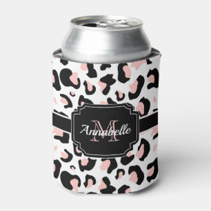 Rosa Leopard-Druck Dosenkühler