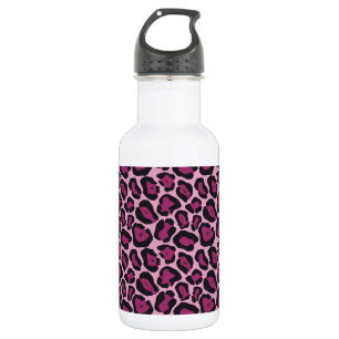 Rosa Leopard-Druck Trinkflasche