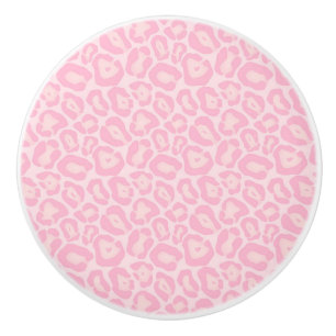 Rosa Leopard Gepard Tierprint Safari Keramikknauf
