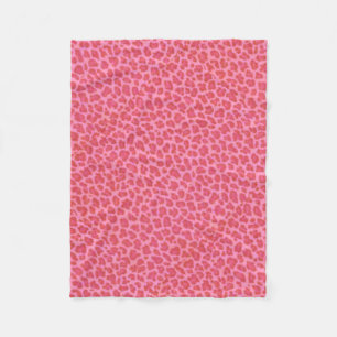 Rosa Leopard-Haut-Fleece-Decke Fleecedecke