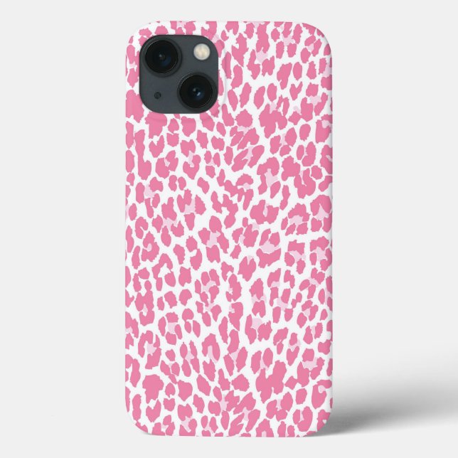 Rosa Leopard-Muster Case-Mate iPhone Hülle (Rückseite)