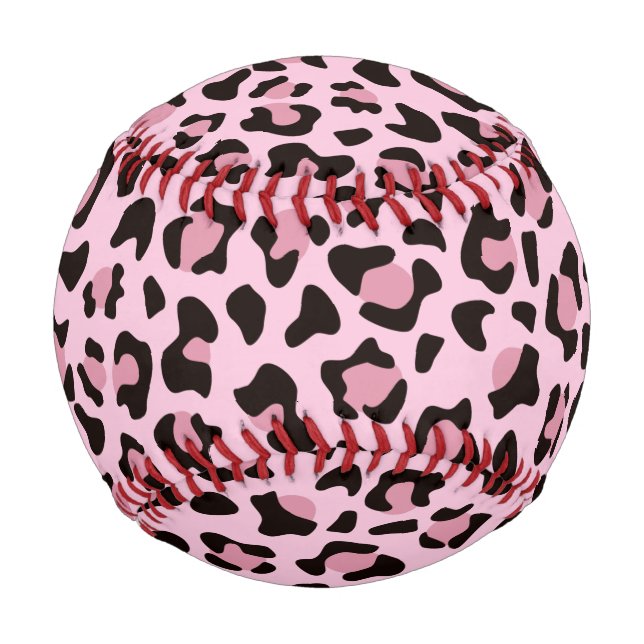 Rosa Leopard Print Baseball (Vorderseite)