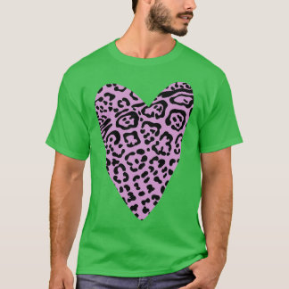 Rosa Leopard Print Heart T-Shirt