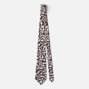 Rosa Leopard Print Kitch Retro Hochzeitsstipps Tra Krawatte