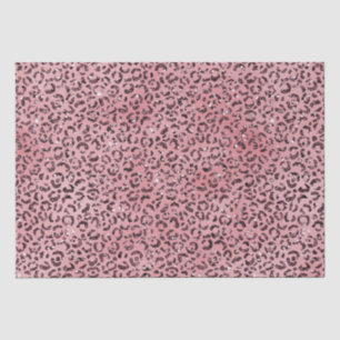 Rosa Leopard Print Sparkor Glitzer Seidenpapier