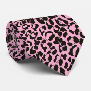 Rosa Leopard-Tierdruck Krawatte