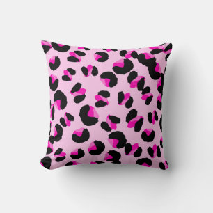Rosa Leopard. Tierhaut Muster. Leopard. Panther Kissen