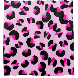Rosa Leopard. Tierisches Hautmuster. Leopard. Pant Duschvorhang