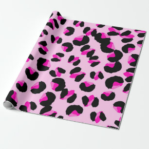 Rosa Leopard. Tierisches Hautmuster. Leopard. Pant Geschenkpapier