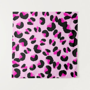 Rosa Leopard. Tierisches Hautmuster. Leopard. Pant Wandteppich