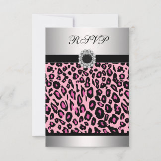 Rosa Leopard-UAWG RSVP Karte
