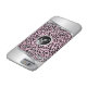 Rosa Leopard und Metalldruck| Monogramm Case-Mate iPhone Hülle (Unterseite)