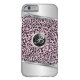 Rosa Leopard und Metalldruck| Monogramm Case-Mate iPhone Hülle (Rückseite)