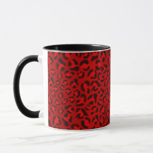 Rosa Leopardbeschaffenheitsmuster Tasse
