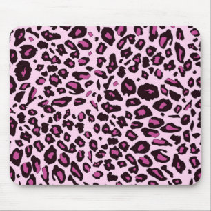 Rosa Leoparddruck Mousepad