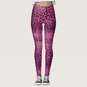 Rosa Leoparden Leggings
