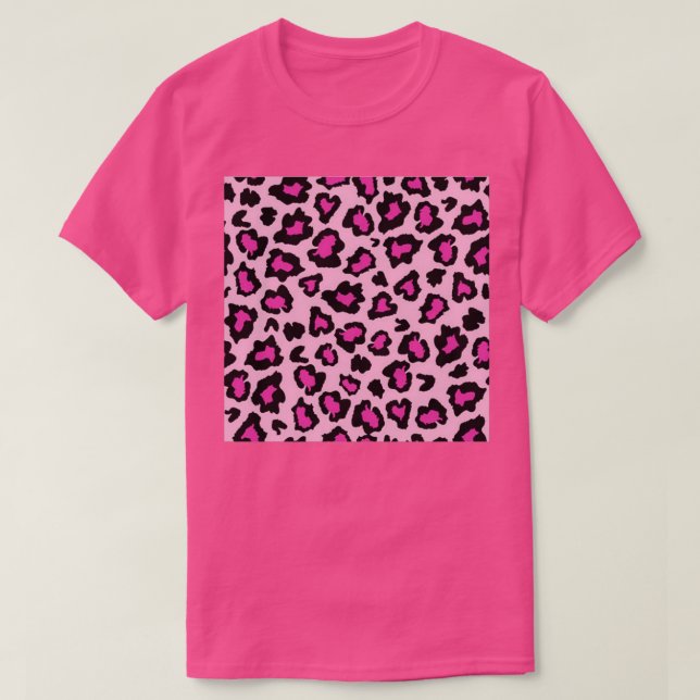 Rosa Leoparden T-Shirt (Design vorne)