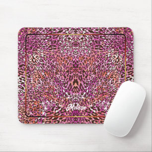 Rosa Leoparden-Tarnmuster-Style benutzerdefinierte Mousepad