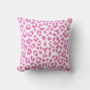 Rosa Leopardendruck mit Monogramm Kissen