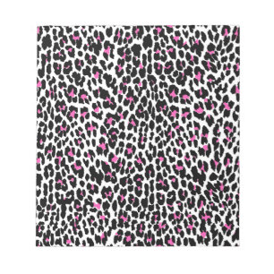 rosa Leopardendruck Notizblock