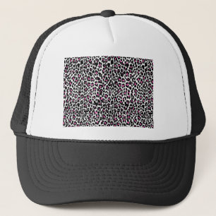 rosa Leopardendruck Truckerkappe