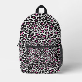 rosa Leopardendrucke Bedruckter Rucksack