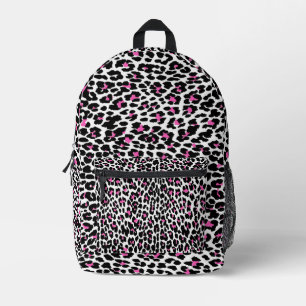 rosa Leopardendrucke Bedruckter Rucksack