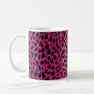 Rosa Leopardenmuster Textilstoff tier,hintergrund Kaffeetasse