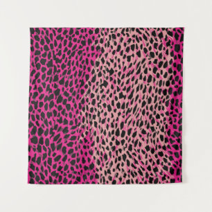 Rosa Leopardenmuster Textilstoff tier,hintergrund Wandteppich