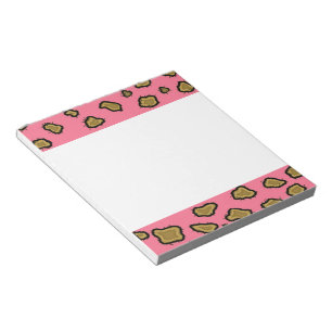 Rosa Leopardenprint Notizblock