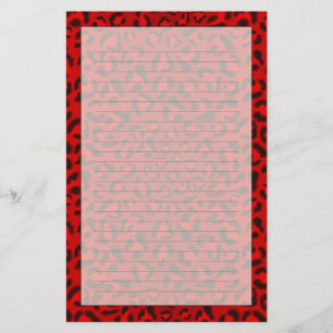 Rosa Leopardenstruktur Muster. Briefpapier