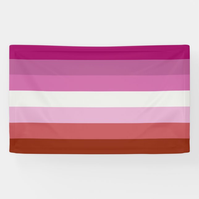 Rosa Lesbische Flagge Banner (Horizontal)