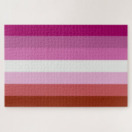 Rosa Lesbische Flagge Puzzle