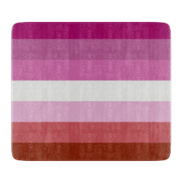 Rosa Lesbische Flagge Schneidebrett
