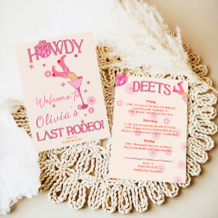 Rosa letzte Rodeo Bachelorette Einladung