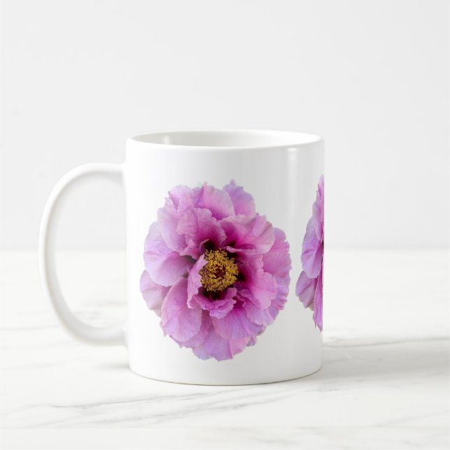 Rosa, leuchtend und hübsch kaffeetasse (Links)