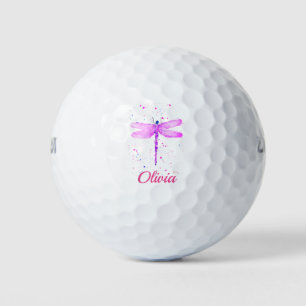 Rosa Libelle Niedlich Name Golfbälle