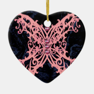Rosa Libellen-Marine-Samt-Entwurf Keramik Ornament