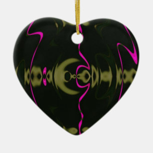 Rosa Lichter Keramikornament