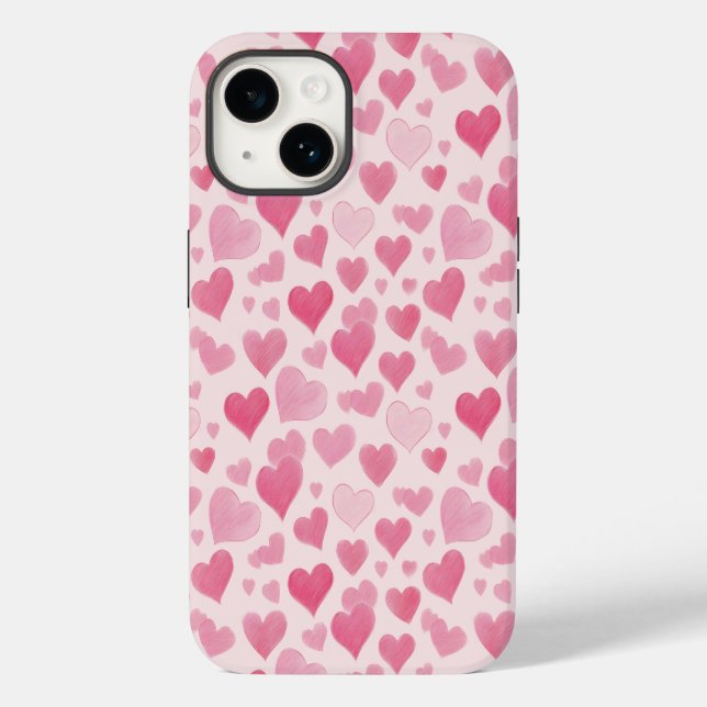 Rosa Liebe Case-Mate iPhone Hülle (Rückseite)