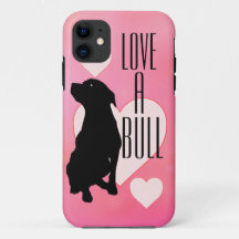 Rosa Liebe ein Telefon-Kasten Stiers Pitbull