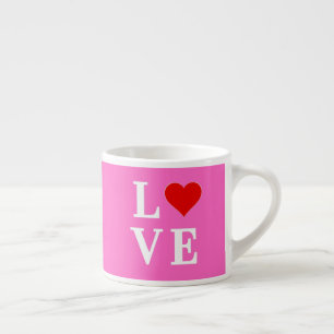Rosa LIEBE Elegant Stilvoll Espressotasse