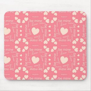 Rosa Liebe Herz ist mein Mousepad