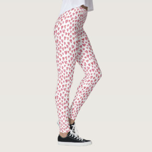Rosa Liebe Herz Muster Leggings